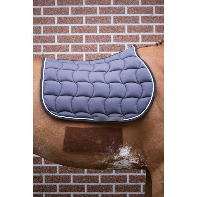 Saddle Pad Quadro Grey - Silver - Black