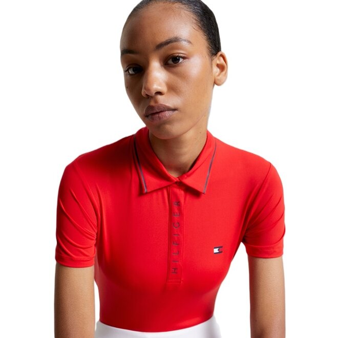 Harlem Poloshirt Dames Fierce Red