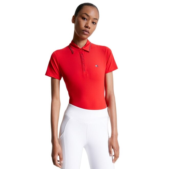 Harlem Polo Shirt Ladies Fierce Red