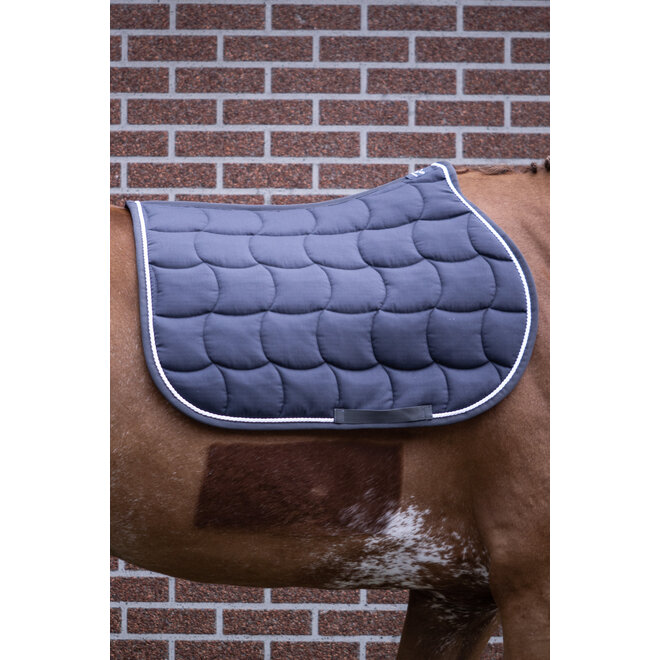 Schabracke Quadro Grau - Weiß -Grau