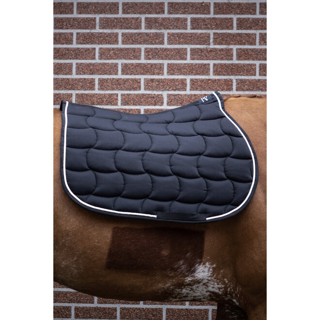 Saddle Pad Quadro Black - White - Black