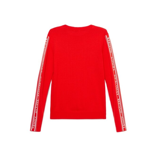 Seattle Jacquard Logo Sweater Ladies Fierce Red