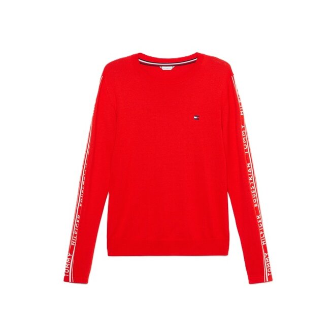 Seattle Jacquard Logo Sweater Damen  Fierce Red