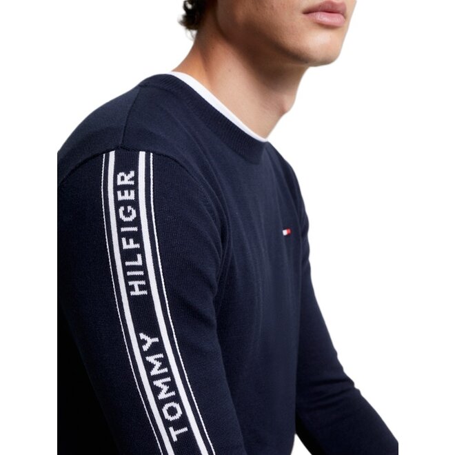 Seattle Jacquard Logo Sweater Men Desert Sky