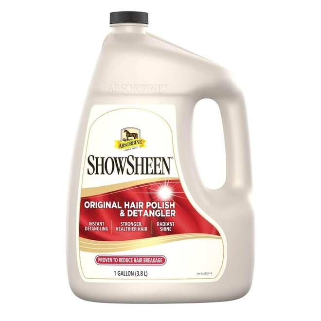 Showsheen shine and detangle spray for horses