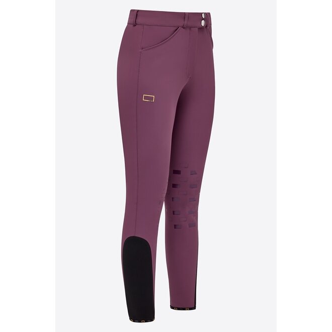 Kniegrip Reithose Damen Raspberry