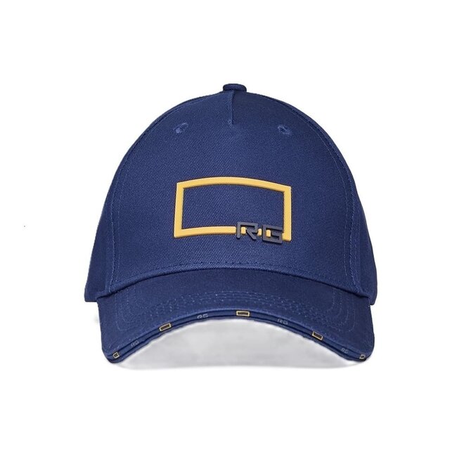 Print Baseball Cap Blauw