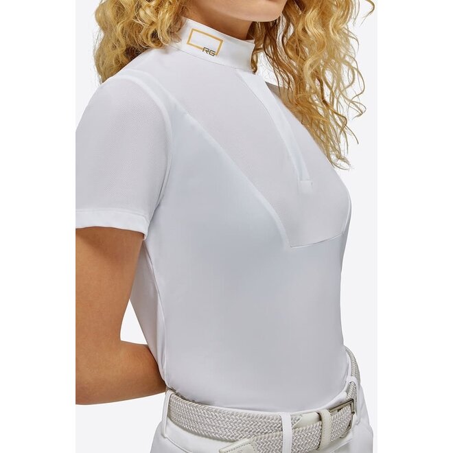 Turnier Poloshirt Damen Weiß