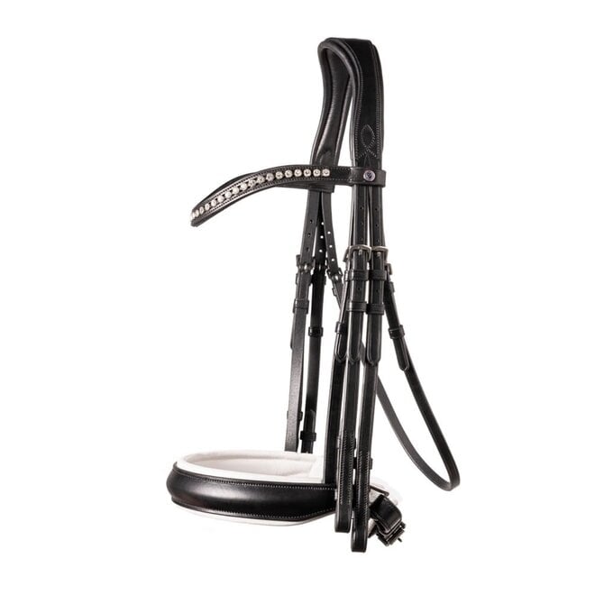 Wellington Kandarenzaum mit Kurbel-Nasenriemen