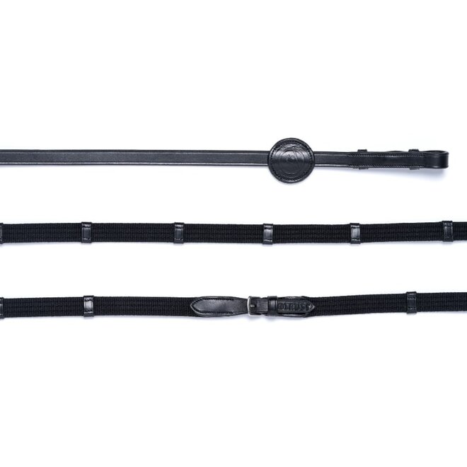 Deauville 5/8 Web Reins With 9 Loops - 16mm