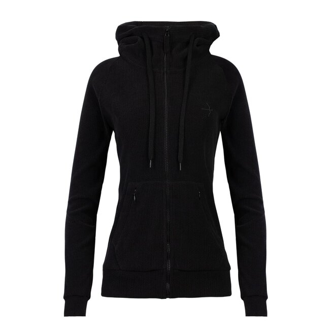 Maya Damen Sweatjacke Schwarz