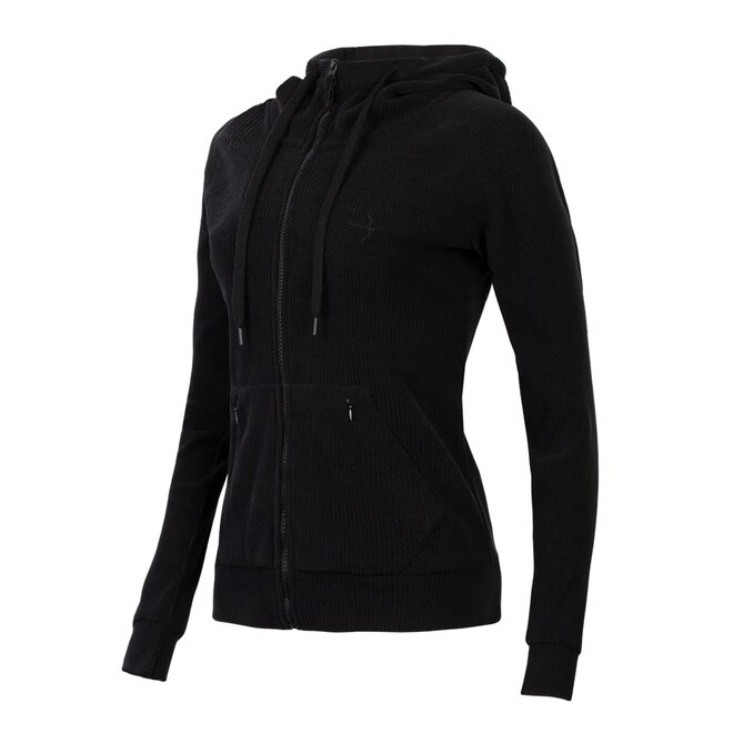 Maya Damen Sweatjacke Schwarz