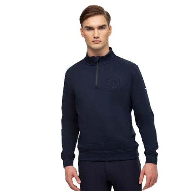 Dallas 1/4 Zip Sweatshirt Heren Desert Sky