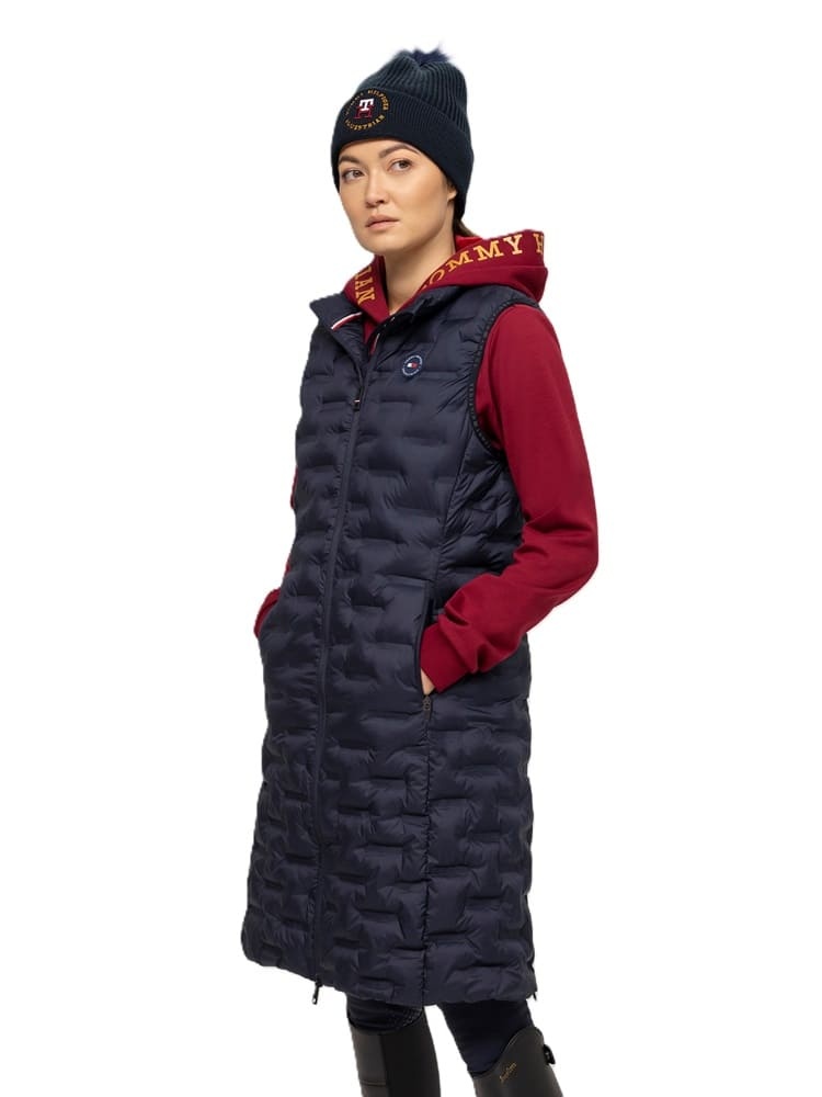 Tommy Hilfiger Equestrian Maine Puffer Vest Ladies Desert Sky