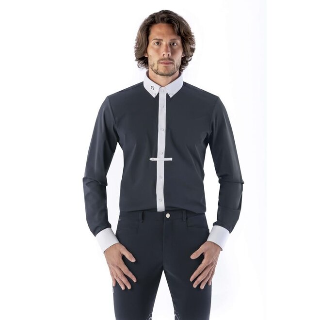 BW Turniershirt Langarm Herren Navy