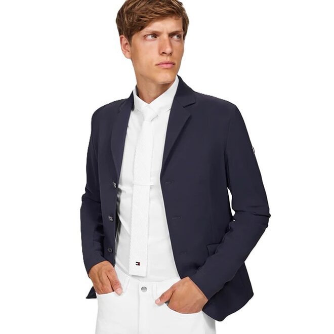 Adam Gebreide stropdas Met rits Optic Wit