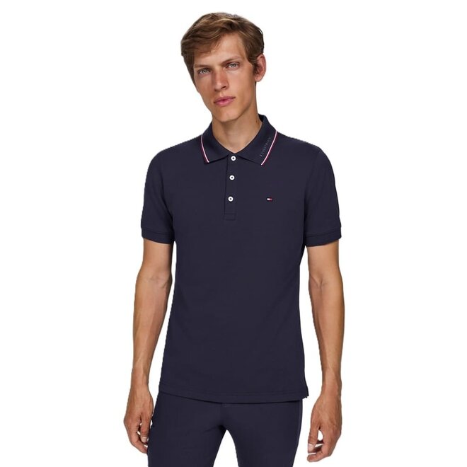 Harrison Pique Polo Shirt Men Desert Sky