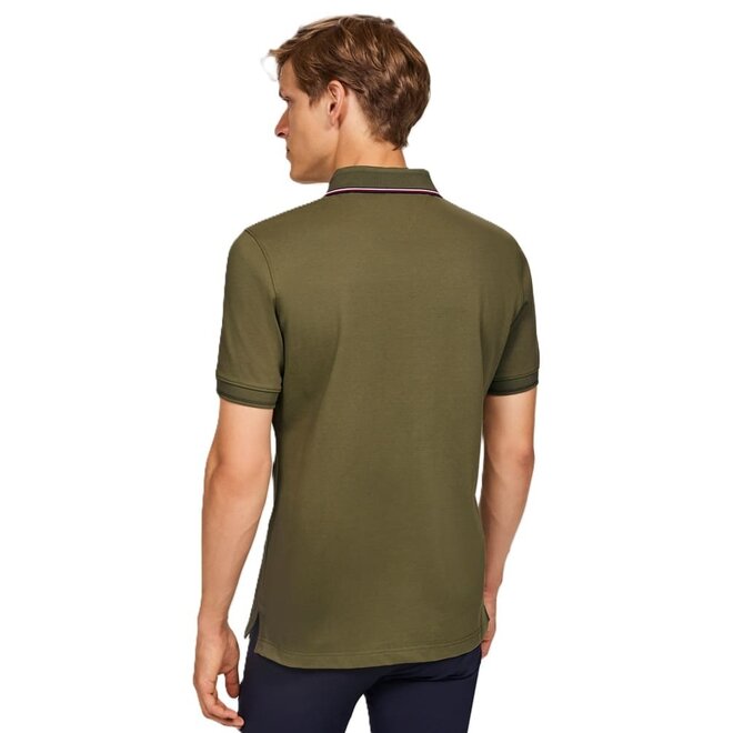Harrison Pique Polo Shirt Herren Olive