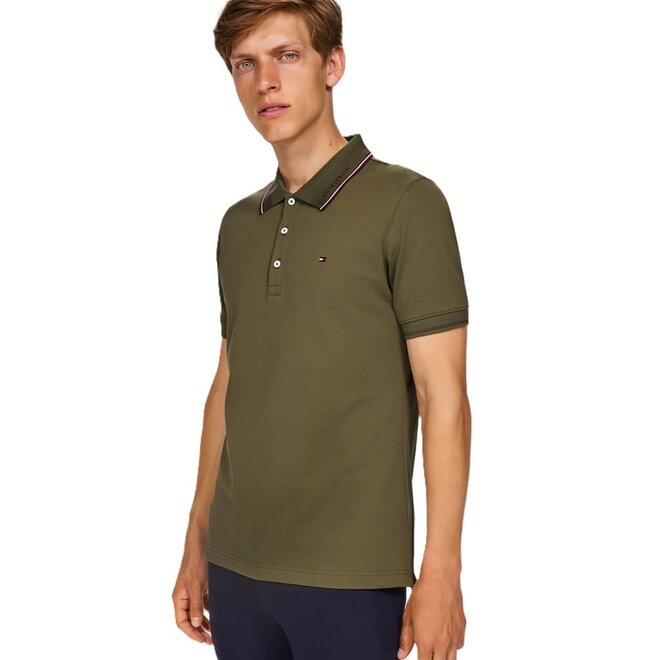 Harrison Pique Polo Shirt Herren Olive