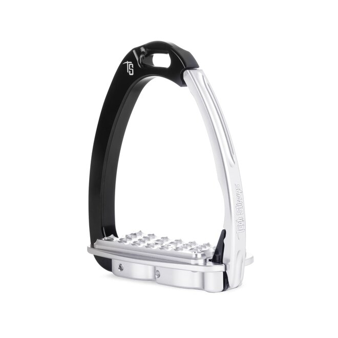 Venice Sloped Evo Safety Stirrups Black - Silver