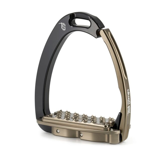 Venice Sloped Evo Sicherheitssteigbügel Schwarz - Braun