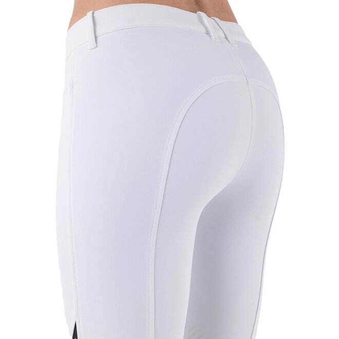 Cornek Kniebesatz Reithose Damen Weiß