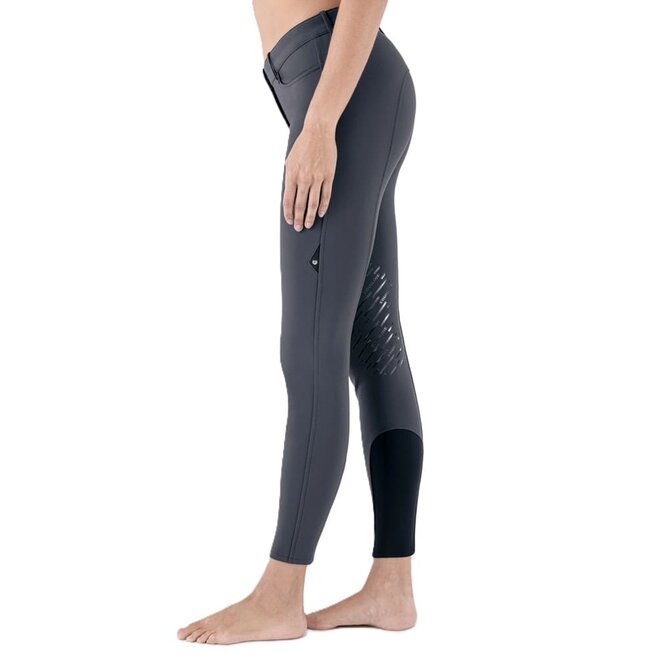 Cornek Kniebesatz Reithose Damen Grau