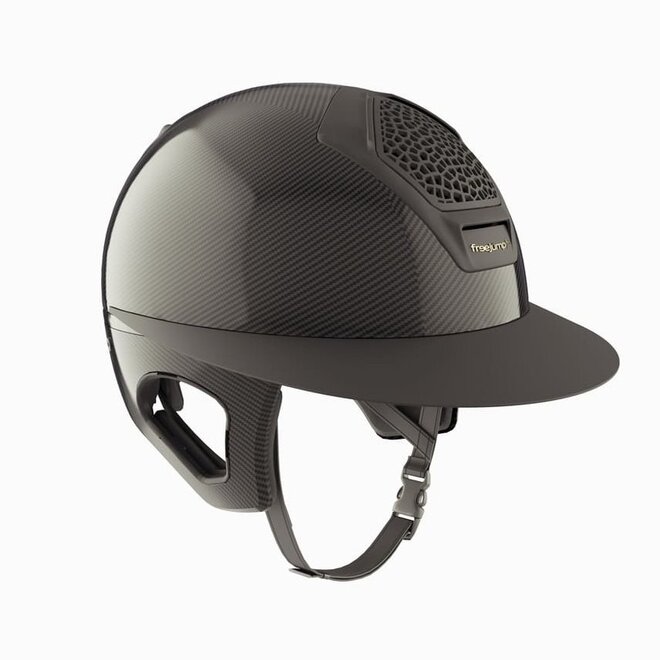 Voronoï Carbon Reithelm & Temple Protection Schwarz Gloss - Matt