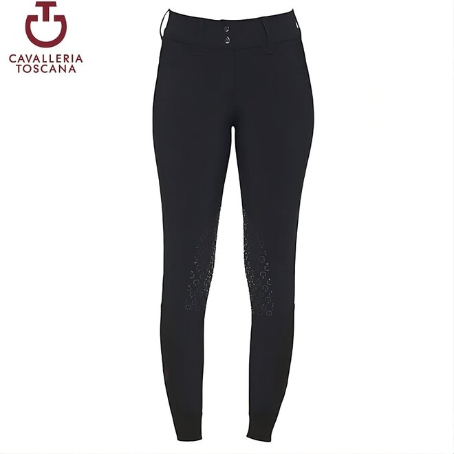 Knee Grip Reithose Damen Navy