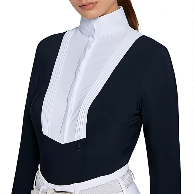 Wedstrijdshirt Lange Mouwen Dames Navy