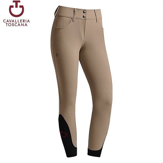 Knee Grip Reithose Damen Walnuss