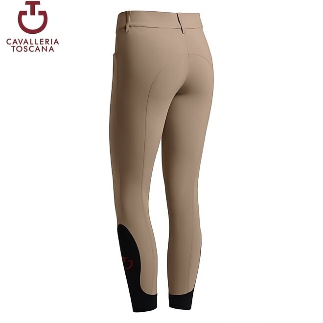Knee Grip Reithose Damen Walnuss
