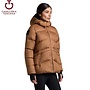Hooded Down Parka Women Camel