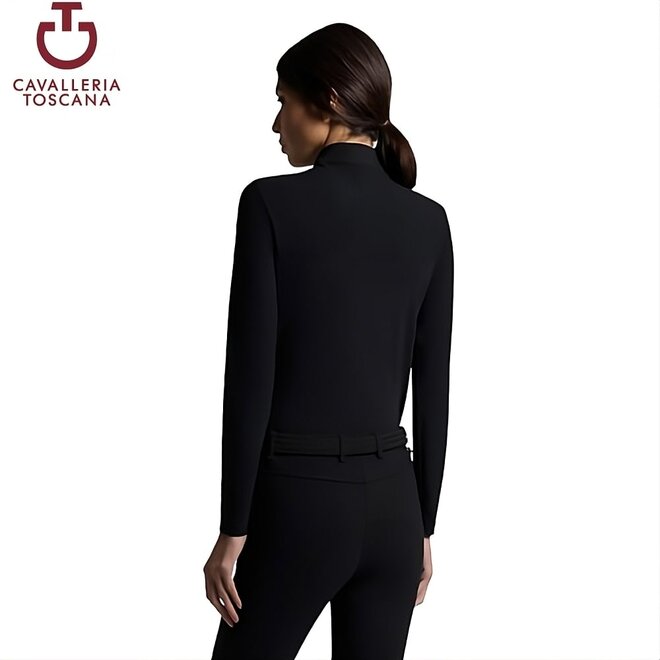 Jersey Training Poloshirt Dames Zwart