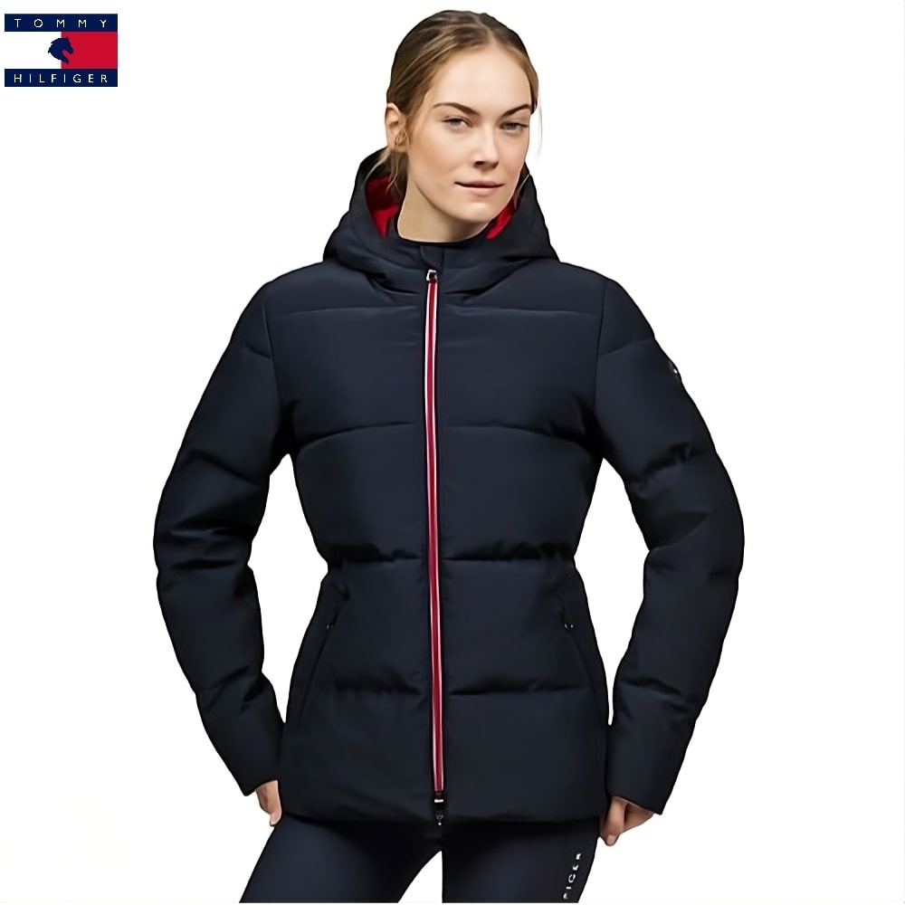 Tommy Hilfiger Equestrian Sidney Puffer Jacke Damen Desert Sky