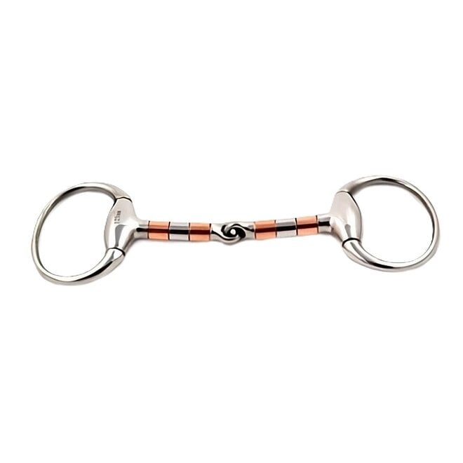 Olivenkopfgebiss Einfach Gebrochen Kupferrollen - 13mm