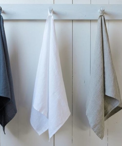 Bo handdoek linnen Dark Grey