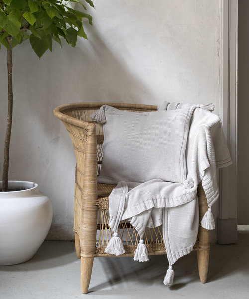 Sardinie plaid en kussen marble