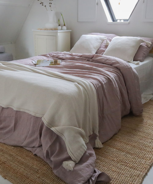 Sardinie plaid en kussen marble