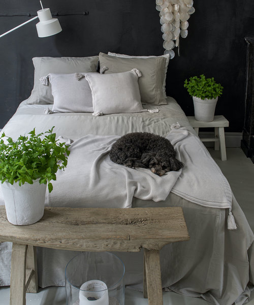 Sardinie plaid en kussen marble