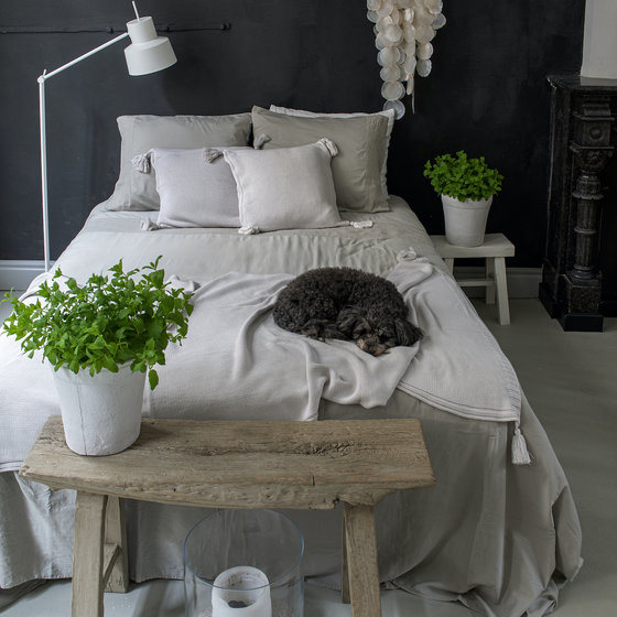 Sardinie plaid en kussen marble
