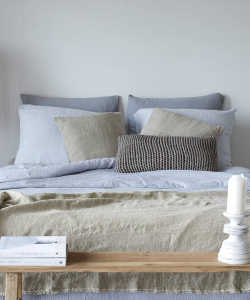 Luca duvet cover light blue