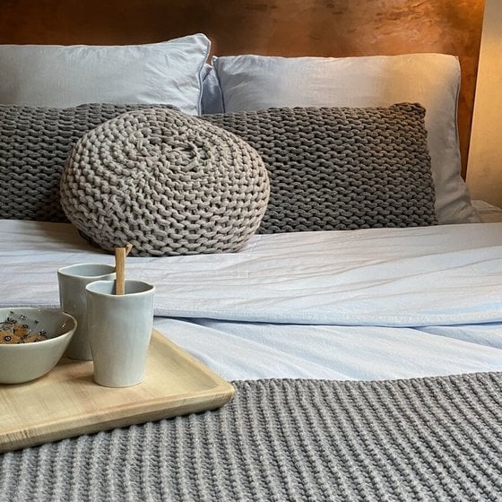 Luca duvet cover light blue