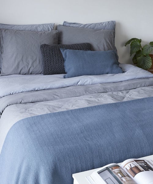 Luca duvet cover light blue