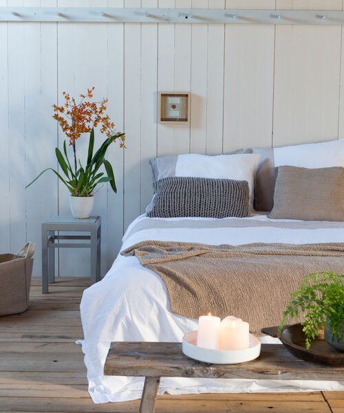 Housse de couette Veneto White-Sand