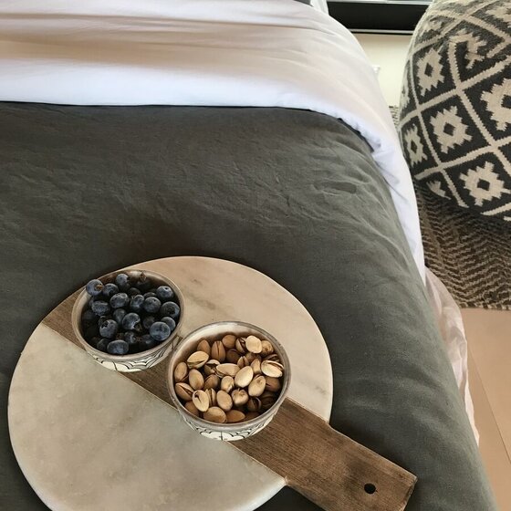 Housse de couette Belle white-dark grey