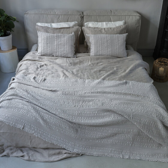 Housse de coussin décoratif et plaid Santorini