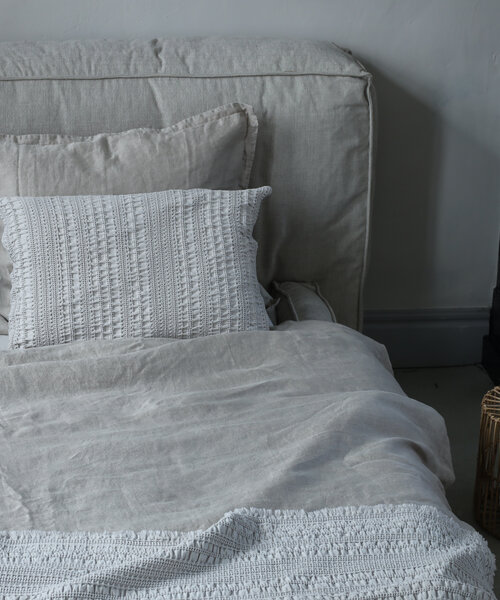 Housse de coussin décoratif et plaid Santorini