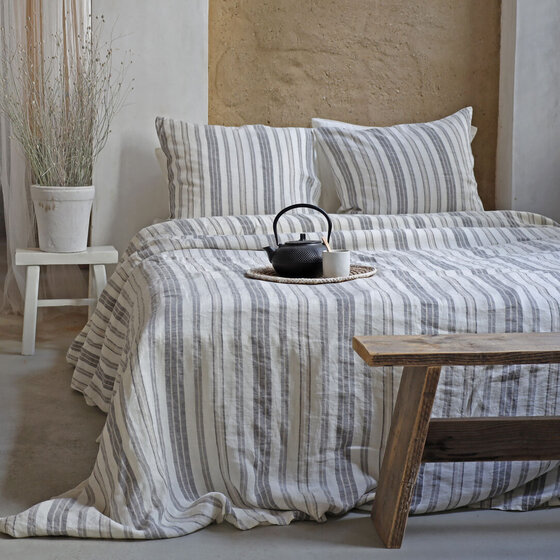 Noa Bettbezug Off White-Beige-Grey