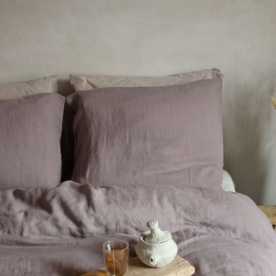 Maxime 100% linnen dekbedovertrek Lilac
